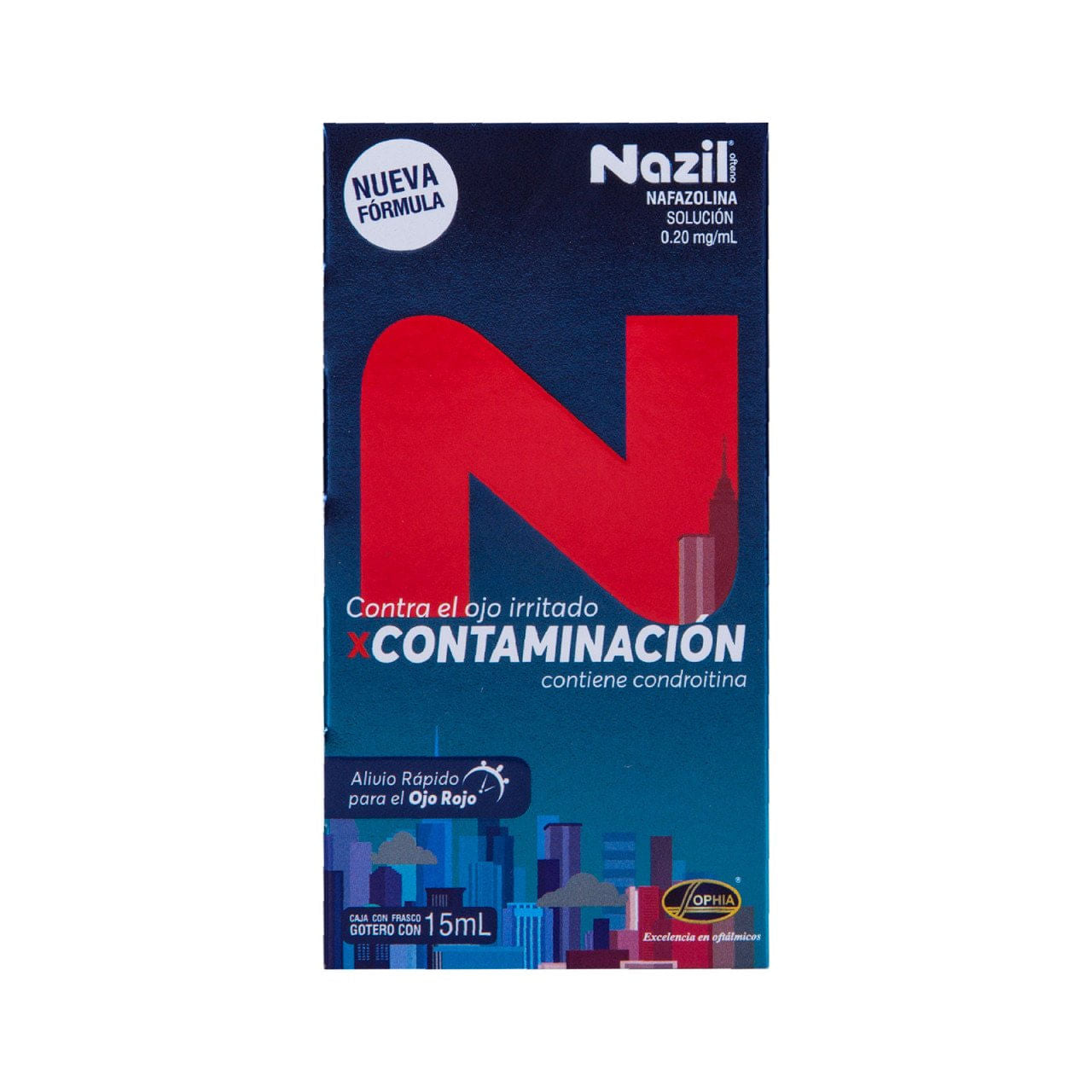 Nazil Contaminacion Gotas 0.20Mg/Ml 15Ml (Nafazolina)