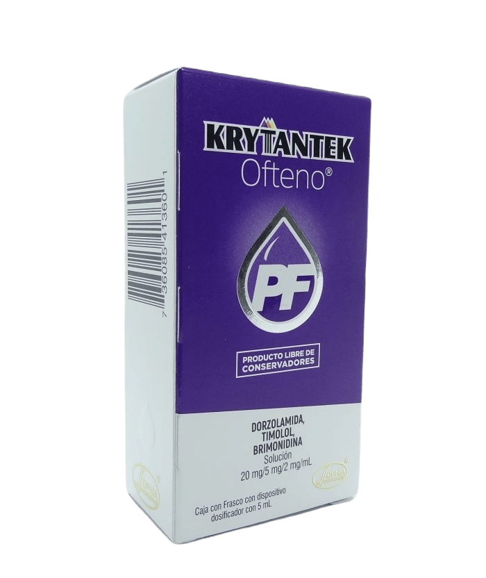 Krytantek Ofteno Pf Gotas 20Mg/5Mg/2Mg/Ml 5Ml (Dorzolamida/Timolol/Brimonidina)