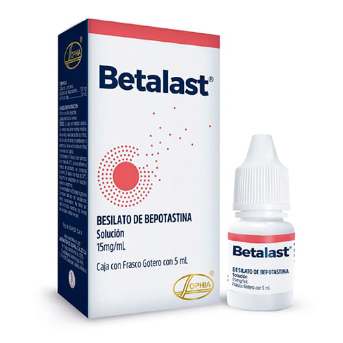 Betalast Gotas 15Mg/Ml 5Ml (Besilato De Bepotastina)