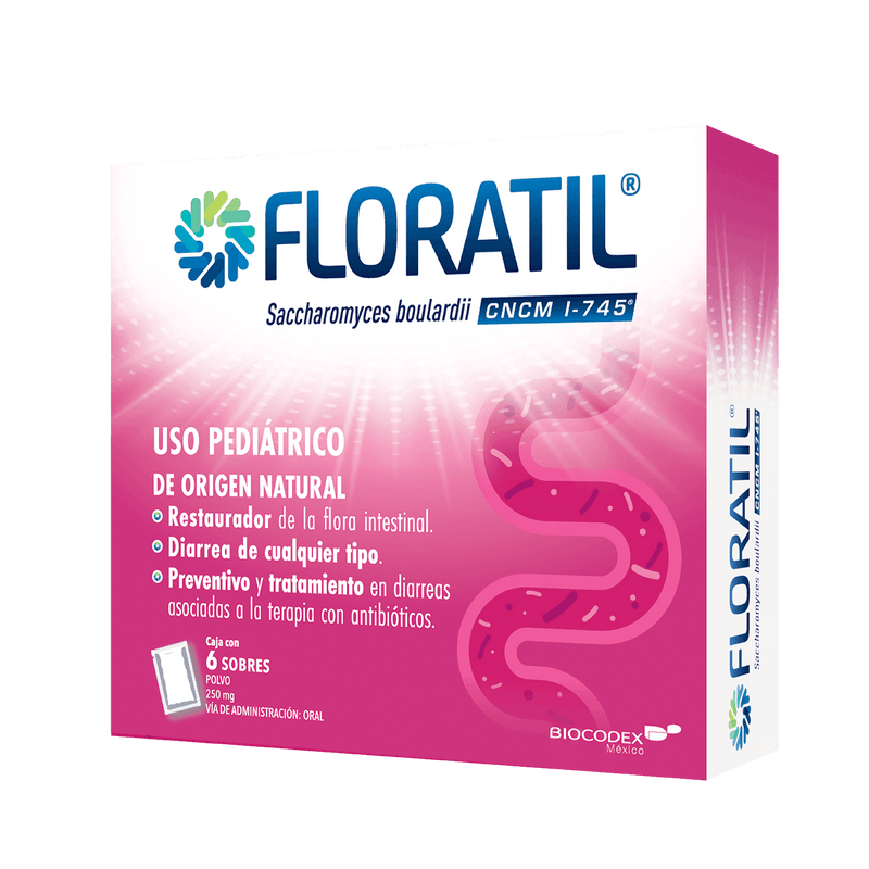 Floratil Sobres 250Mg Con 6 (Saccharomyces Boulardii) - WeCare Pharma