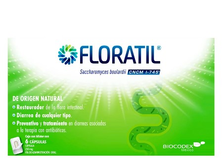 Floratil 250Mg Con 6 Capsulas (Saccharomyces Boulardii)