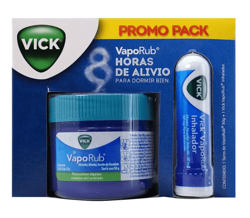 Vaporub Ung 50Mg + Inhalador Duopack (Alcanfor/Mentol/Eucalipto) - WeCare Pharma
