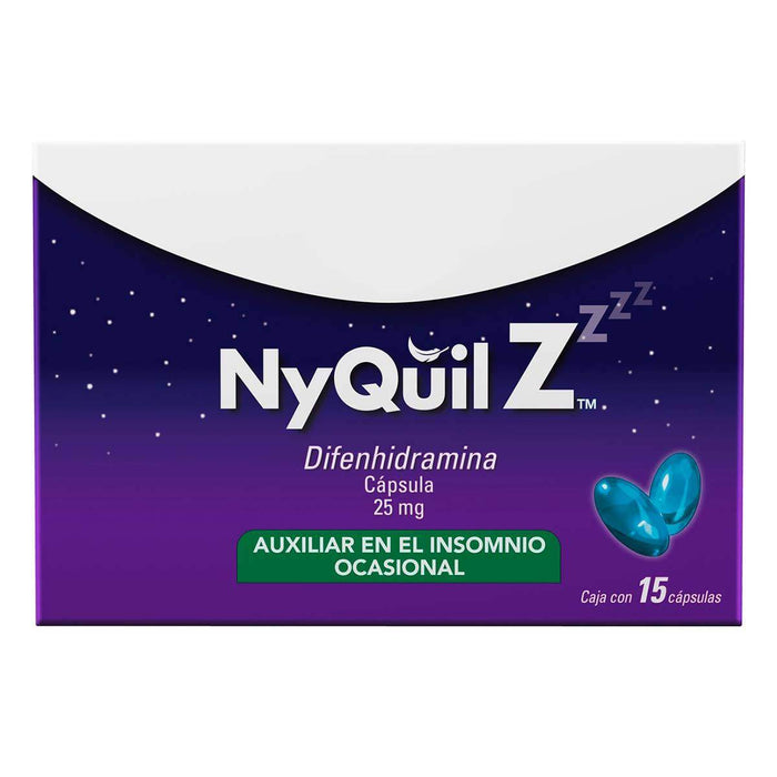 Nyquil Z 25Mg Con 15 Capsulas (Difenhidramina) - WeCare Pharma