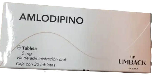 Amlodipino 5Mg Con 30 Umback Tabletas - WeCare Pharma