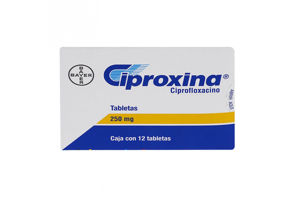 Ciproxina 250Mg Con 12 Tabletas (Ciprofloxacino)