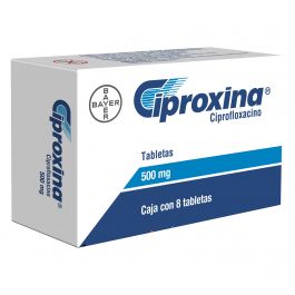 Ciproxina 500Mg Con 8 Tabletas (Ciprofloxacino)