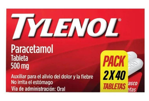 Tylenol 500Mg Con 40 2Pack Tabletas (Paracetamol) - WeCare Pharma