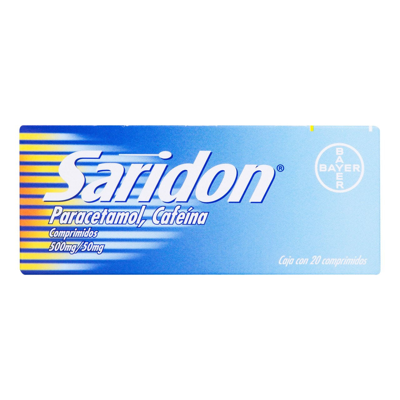 Saridon 500Mg/50Mg Con 20 Comprimidos (Paracetamol/Cafeina)