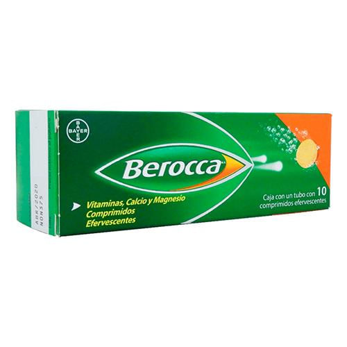 Berocca Efervecente V Con 10 Comprimidos (Vitaminas/Calcio/Magnesio)