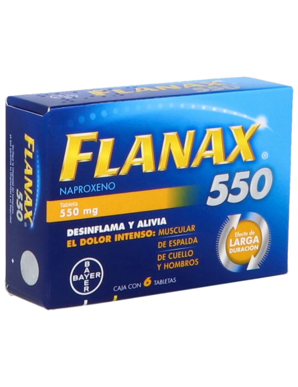 Flanax 550Mg Con 6 Tabletas (Naproxeno)