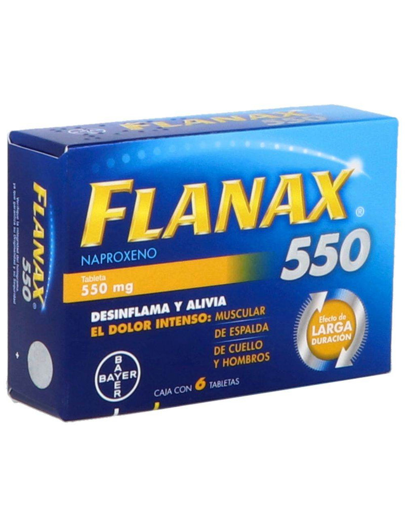 Flanax 550Mg Con 6 Tabletas (Naproxeno) - WeCare Pharma