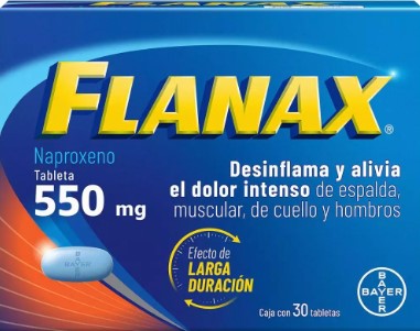 Flanax 550Mg Con 30 Tabletas (Naproxeno)