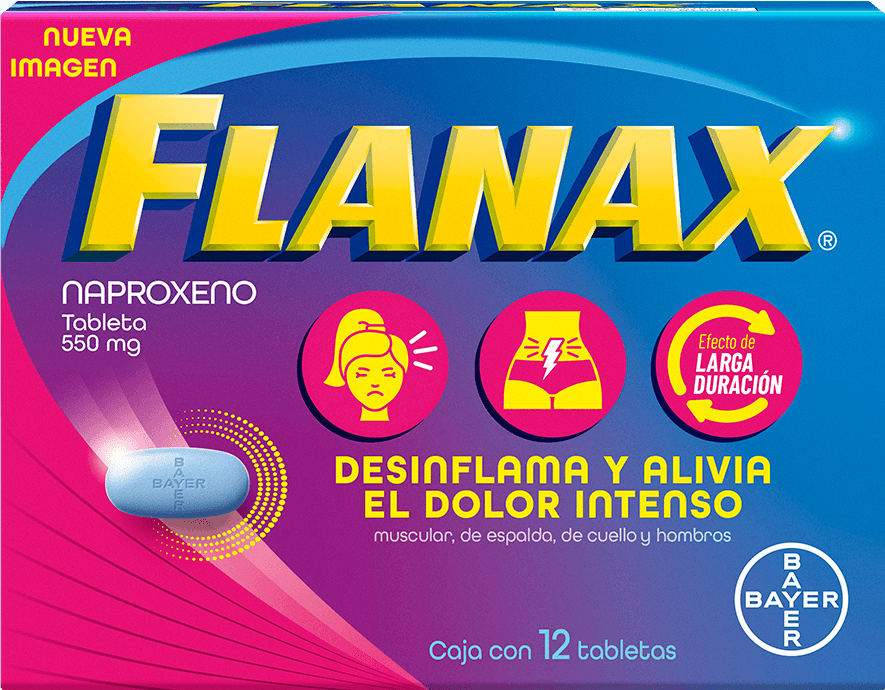 Flanax Fem 550Mg Con 12 Tabletas (Naproxeno)