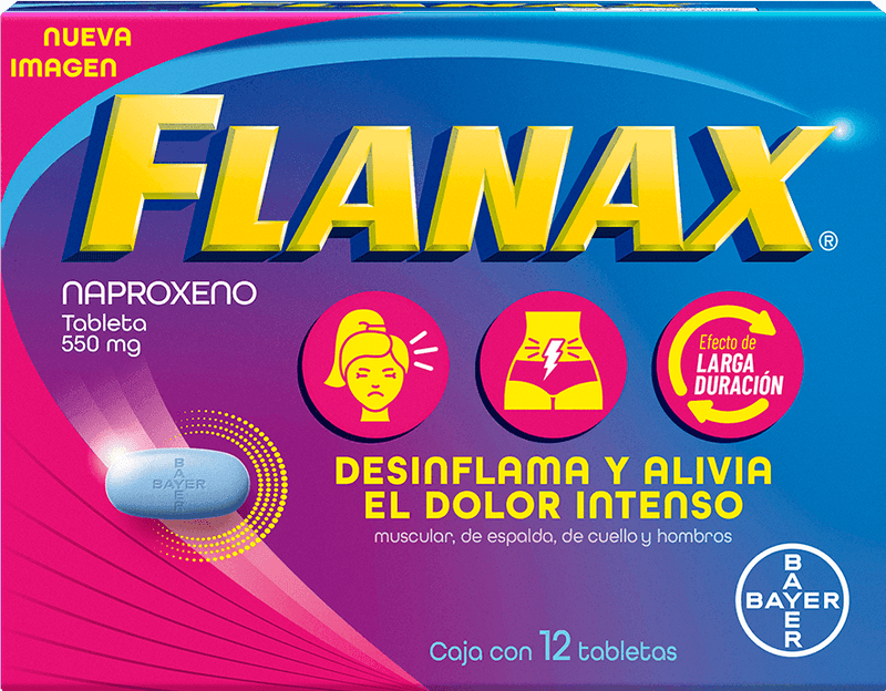 Flanax Fem 550Mg Con 12 Tabletas (Naproxeno) - WeCare Pharma