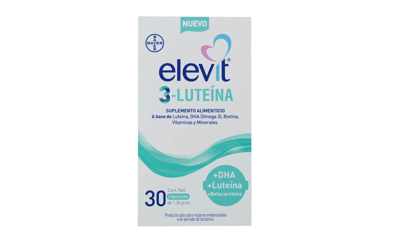 Elevit 3-Luteina Con 30 Capsulas (Multivitaminico) - WeCare Pharma