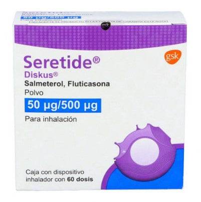 Seretide Diskus Polvo 50Mcg/500Mcg 60D (Salmeterol/Fluticasona) - WeCare Pharma