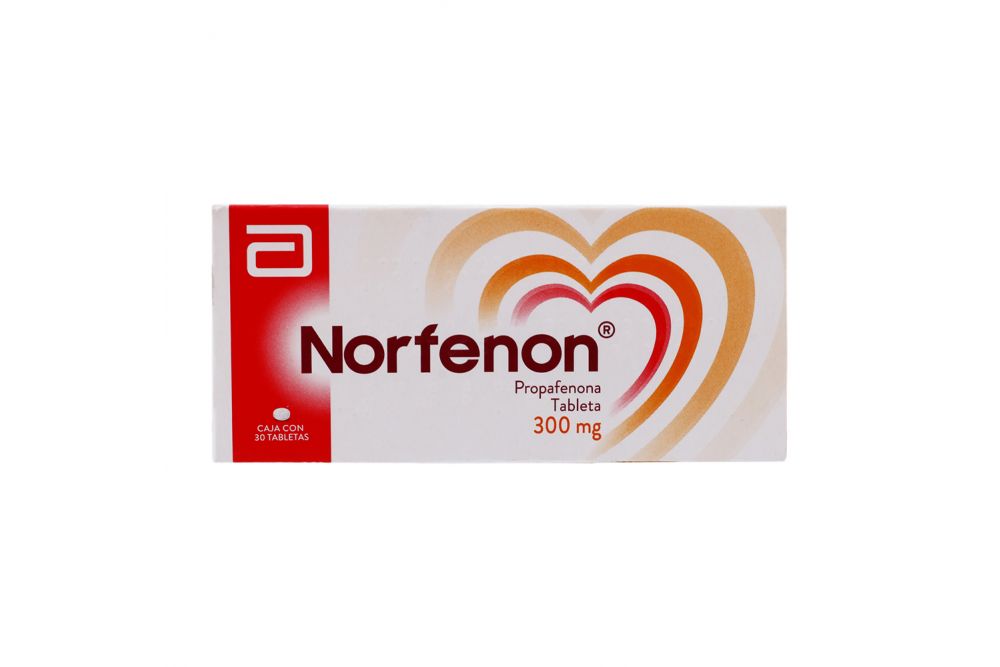 Norfenon 300Mg Con 30 Tabletas (Propafenona)