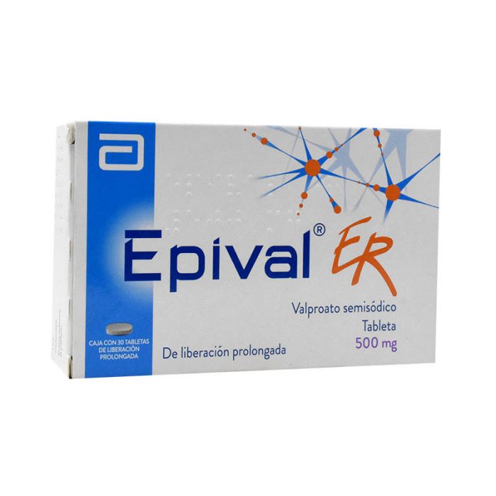 Epival Er 500Mg Con 30 Tabletas (Valproato Semisodico)