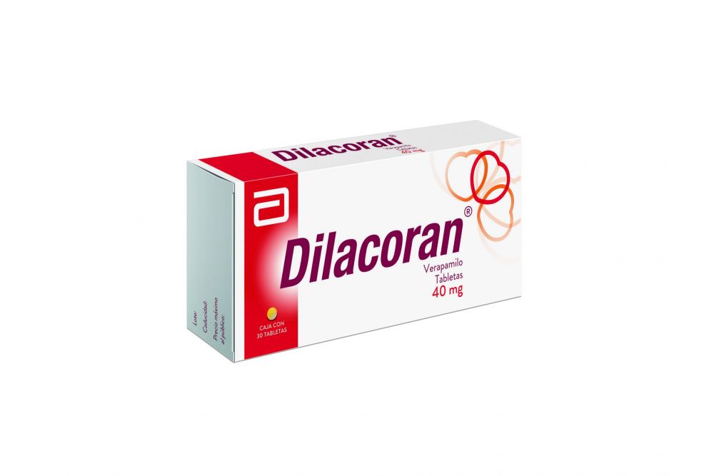 Dilacoran 40Mg Con 30 Tabletas (Verapamilo)