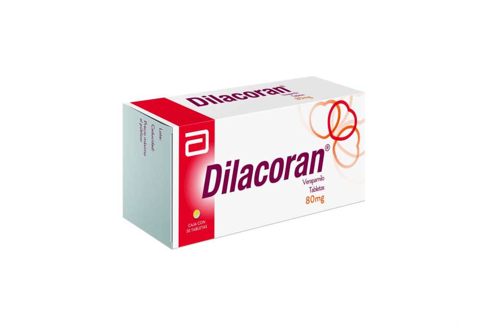 Dilacoran 80Mg Con 30 Tabletas (Verapamilo)