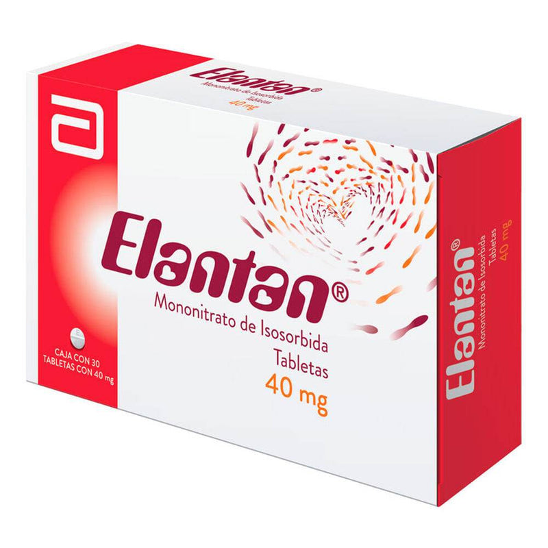 Elantan 40Mg Con 30 Tabletas (Mononitrato De Isosorbida) - WeCare Pharma