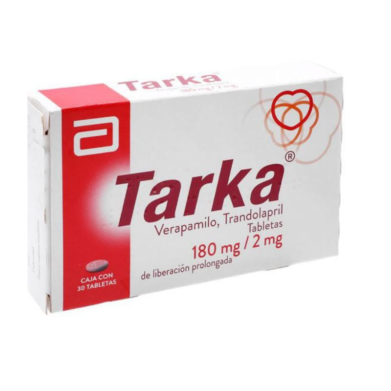 Tarka 180Mg/2Mg Con 30 Tabletas (Verapamilo/Trandolapril)