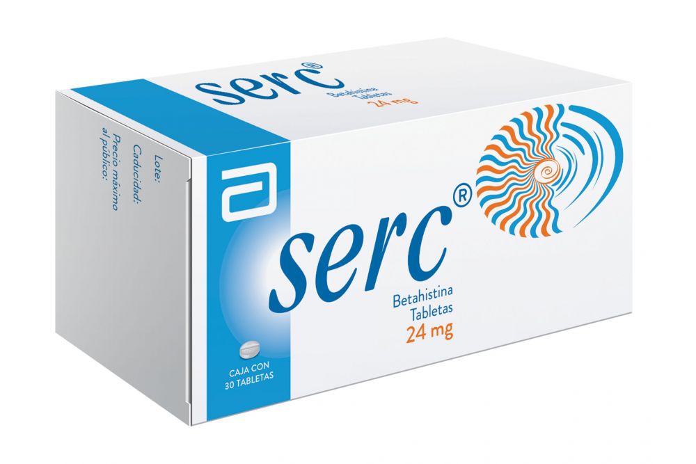 Serc 24Mg Con 30 Tabletas (Betahistina)