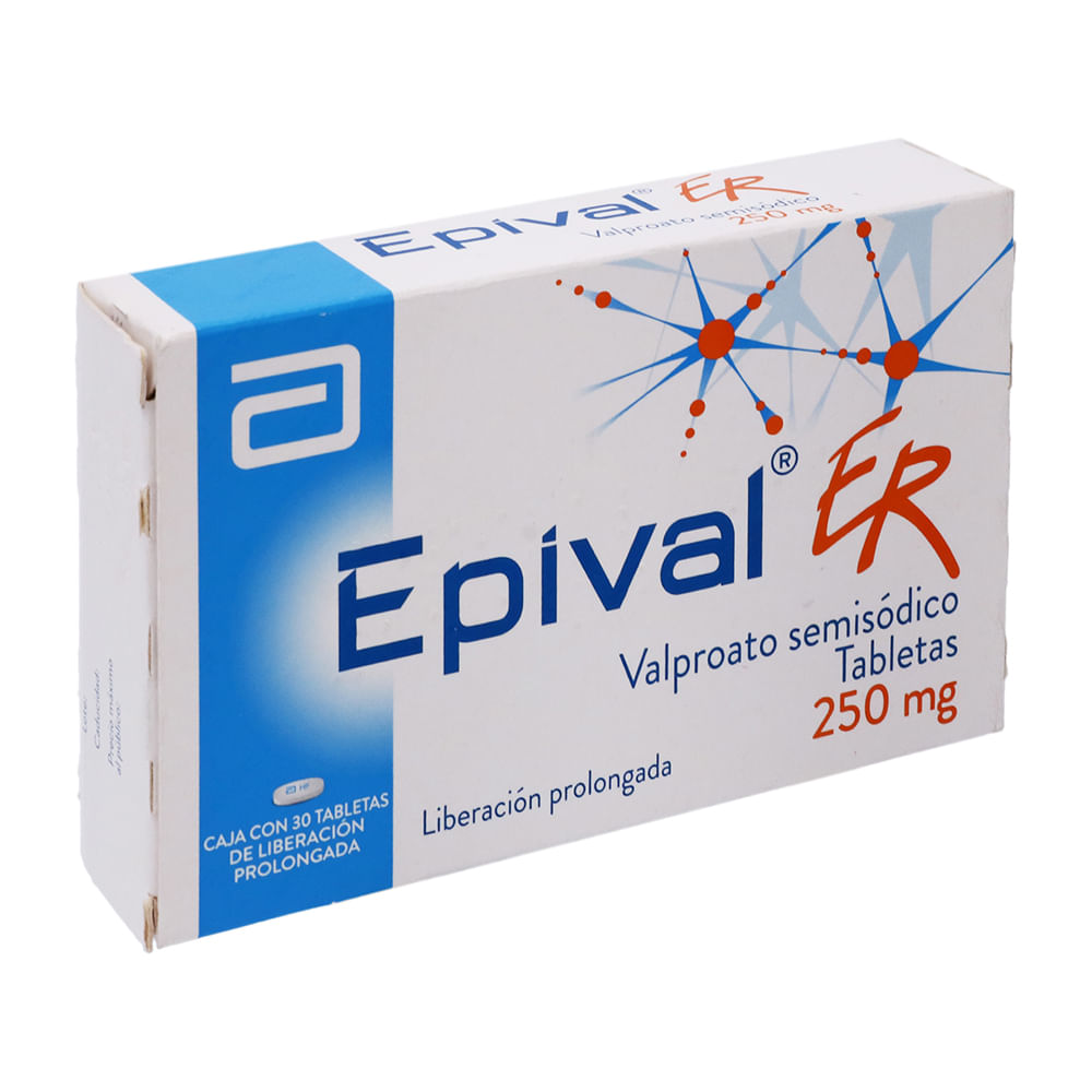 Epival Er 250Mg Con 30 Tabletas (Valproato Semisodico)