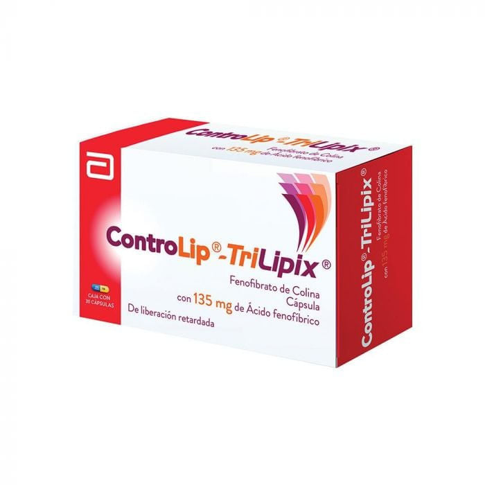 Controlip-Trilipix 135Mg Con 30 Capsulas (Fenofibrato)