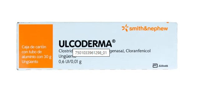 Ulcoderma Ung 0.6Unid/0.01G 30G (Colagenasa/Cloranfenicol)