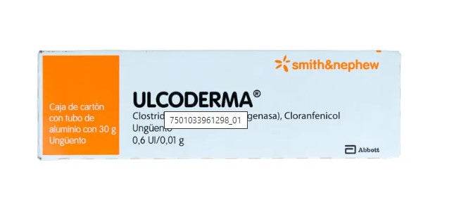 Ulcoderma Ung 0.6Unid/0.01G 30G (Colagenasa/Cloranfenicol) - WeCare Pharma