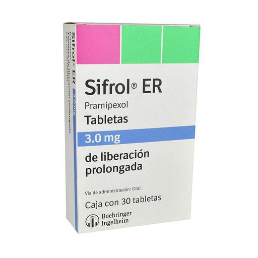Sifrol Er 3Mg Con 30 Tabletas (Pramipexol) - WeCare Pharma