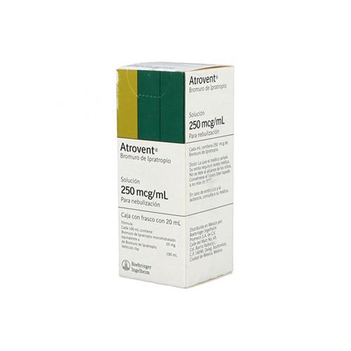 Atrovent Solución 250Mcg/Ml 20Ml (Bromuro De Ipatropio)