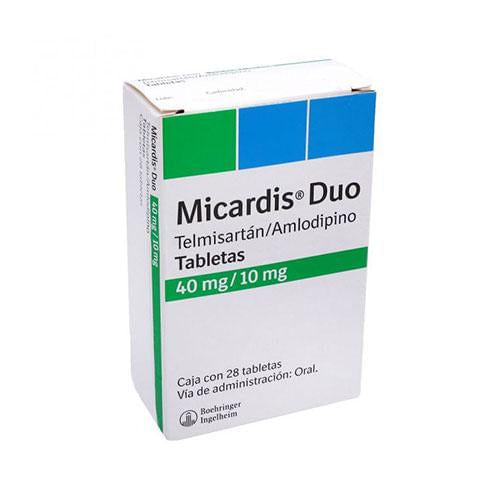 Micardis Duo 40Mg/10Mg Con 28 Tabletas (Telmisartan/Amlodipino)