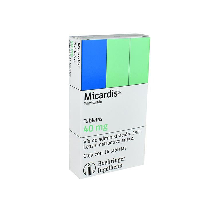 Micardis 40Mg Con 14 Tabletas (Telmisartan)