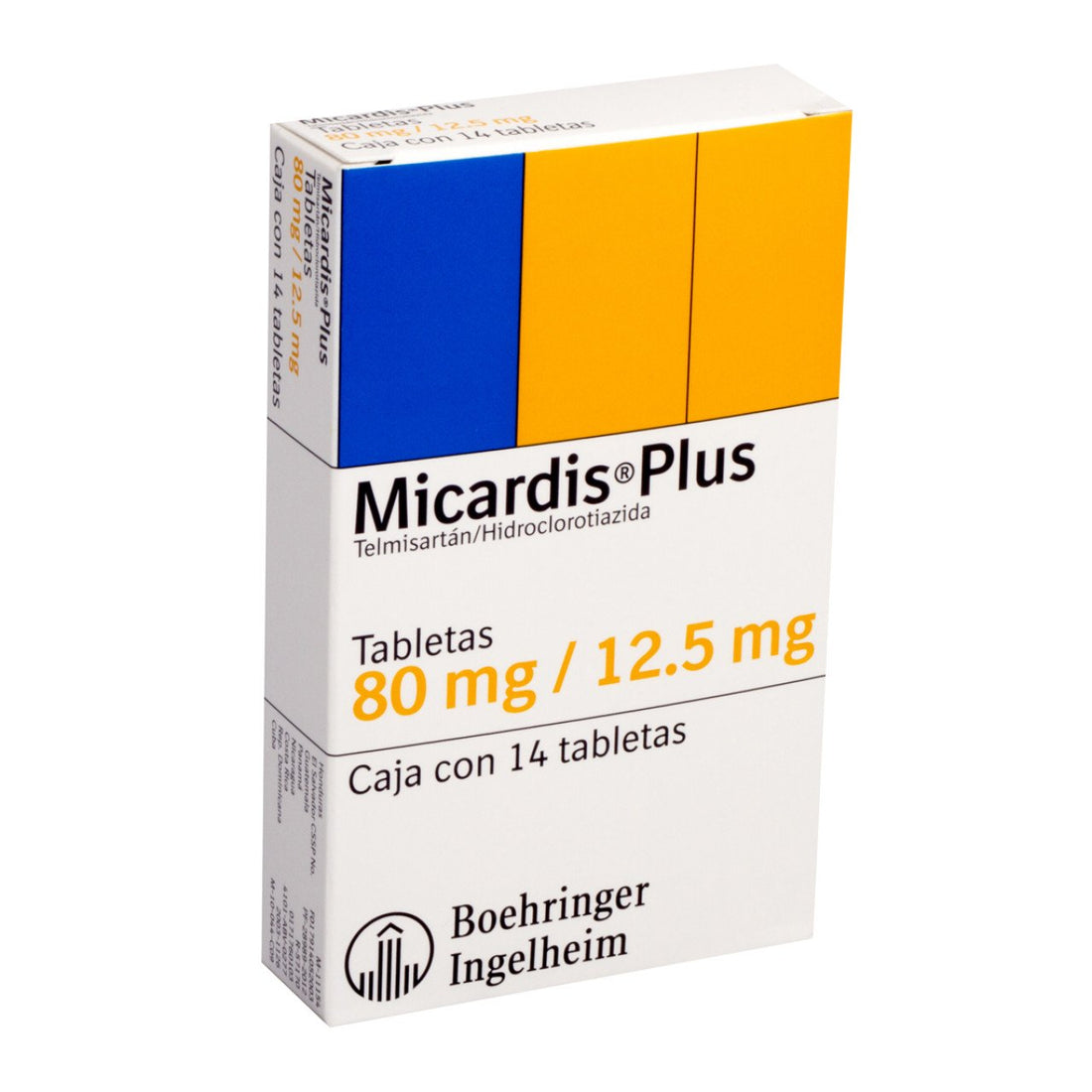 Micardis Plus 80Mg/12.5Mg Con 14 Tabletas (Telmisartan/Hidroclorotiazida)