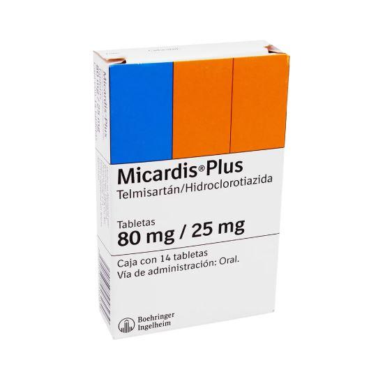 Micardis Plus 80Mg/25Mg Con 14 Tabletas (Telmisartan/Hidroclorotiazida)