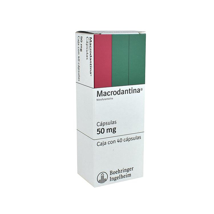 Macrodantina 50Mg Con 40 Capsulas (Nitrofurantoina)