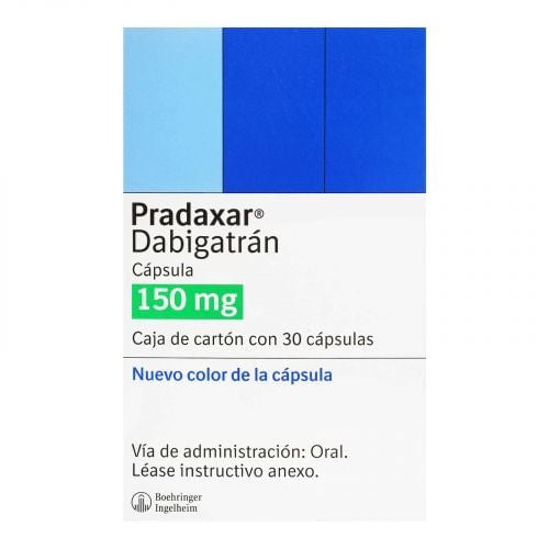 Pradaxar 150Mg Con 30 Capsulas (Dabigatran)