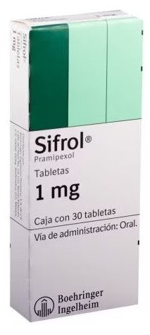 Sifrol 1Mg Con 30 Tabletas (Pramipexol)