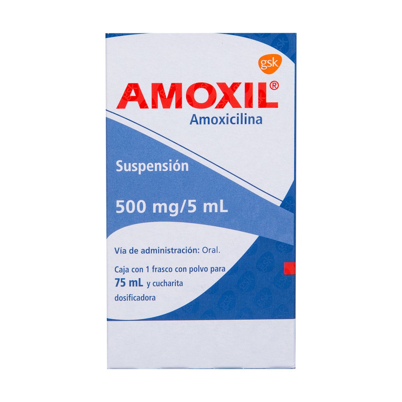 Amoxil Suspensión 500Mg/5Ml 75Ml (Amoxicilina)