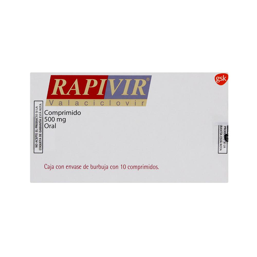 Rapivir 500Mg Con 10 Tabletas (Valaciclovir)