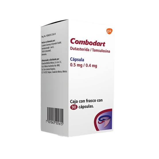 Combodart 0.5Mg/0.4Mg Con 90 Capsulas (Dutasterida/Tamsulosina)