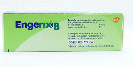 Engerix B Ped Jeringa 0.5Ml Con 1 (Vacuna Hepatits B)