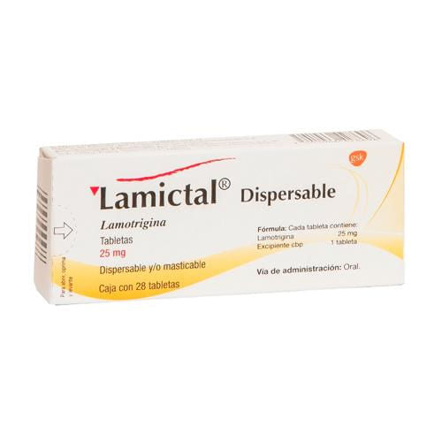 Lamictal Mast 25Mg Con 28 Tabletas (Lamotrigina)