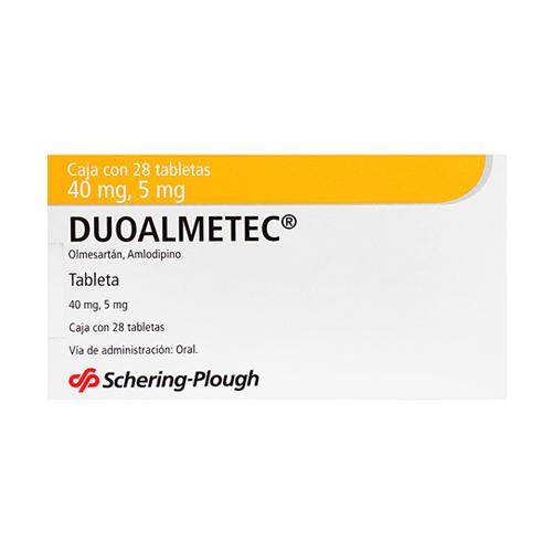 Duoalmetec (Olmesartan/Amlodipino) 40/5 Mg Tabletas Con 28 - WeCare Pharma