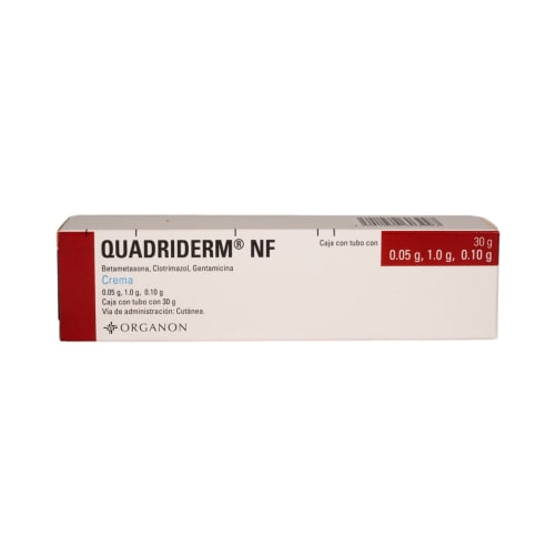 Quadriderm Nf Crema 0.05G/1G/0.10G 30G (Betametasona/Clotrimazol/Gentamicina)