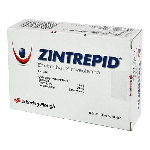 Zintrepid 10Mg/20Mg Con 28 Tabletas (Ezetimiba/Simvastatina) - WeCare Pharma
