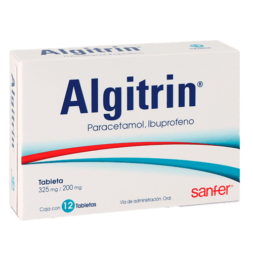 Algitrin 325Mg/200Mg Con 12 Tabletas (Paracetamol/Ibuprofeno) - WeCare Pharma