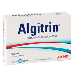 Algitrin 325Mg/200Mg Con 12 Tabletas (Paracetamol/Ibuprofeno) — WeCare ...